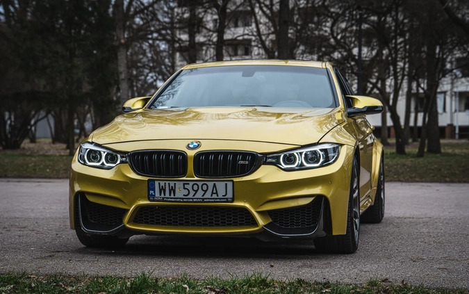 BMW M3 cena 189999 przebieg: 90000, rok produkcji 2015 z Warszawa małe 704